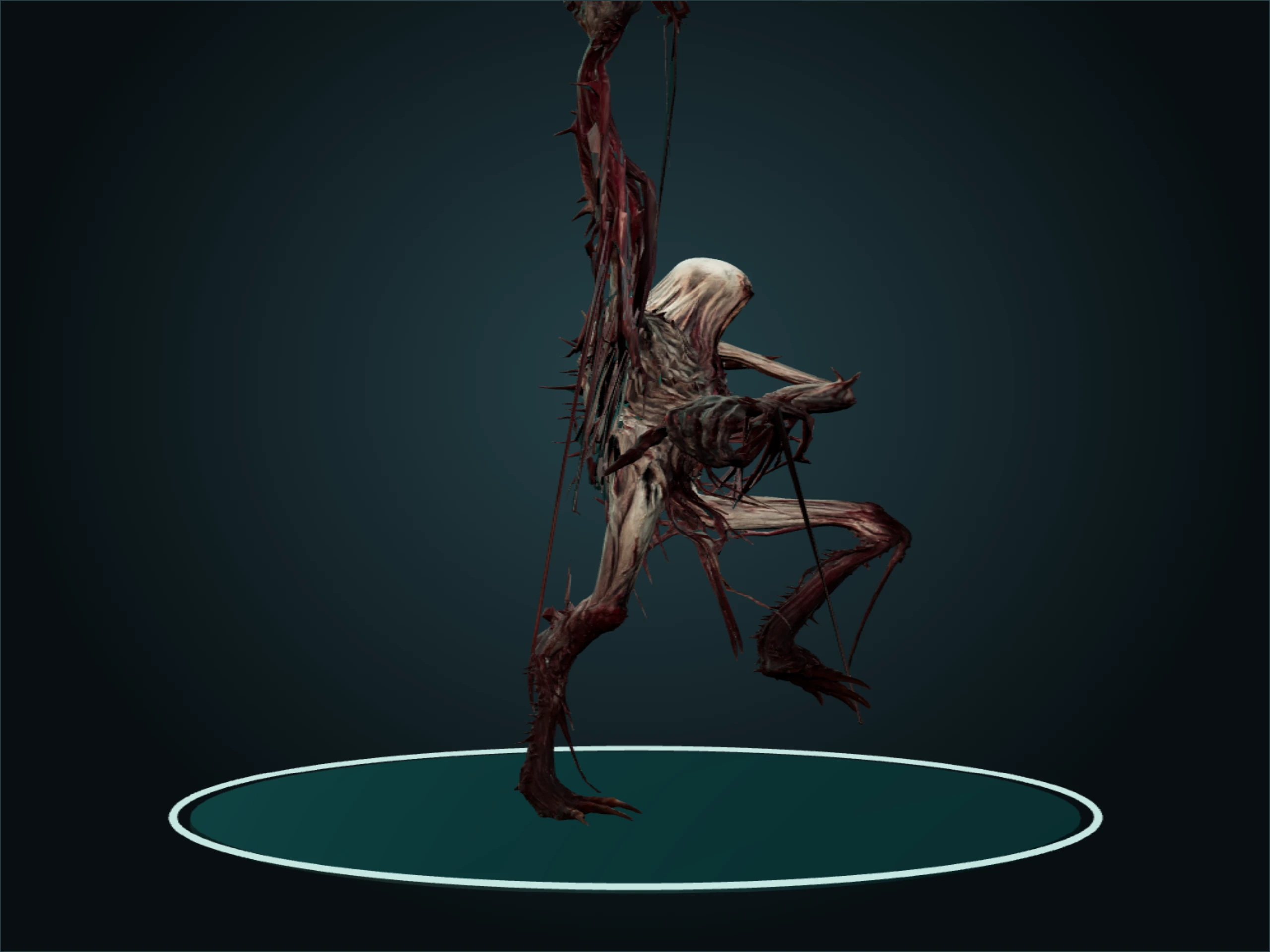 The creature with an expressive animated pose
