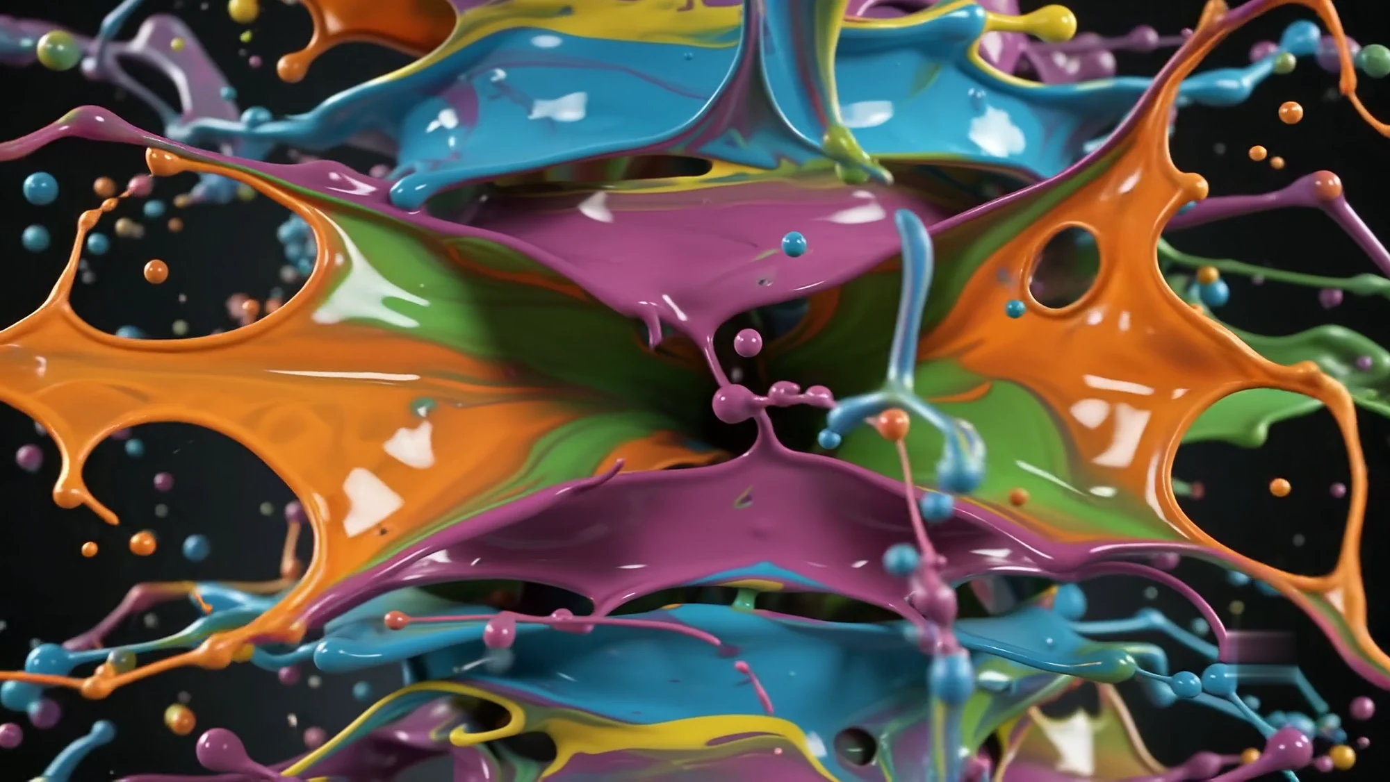 The afterglow: real frame from the supplied CYMA paint film