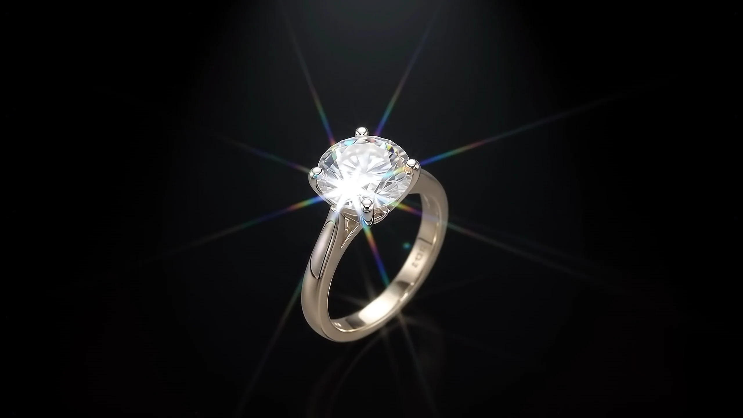 Yellow gold Aurora solitaire