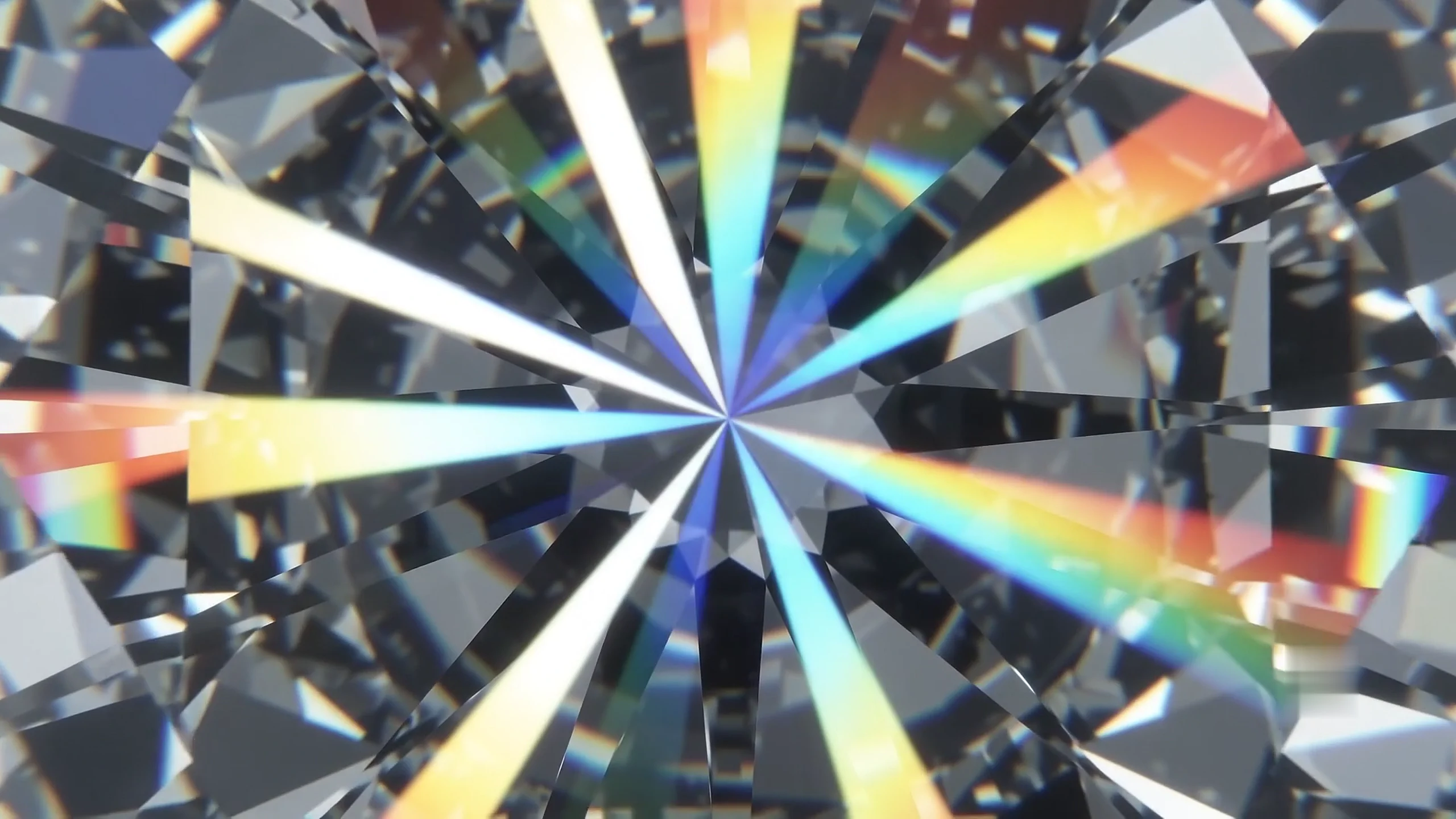 Close detail of brilliant diamond facets