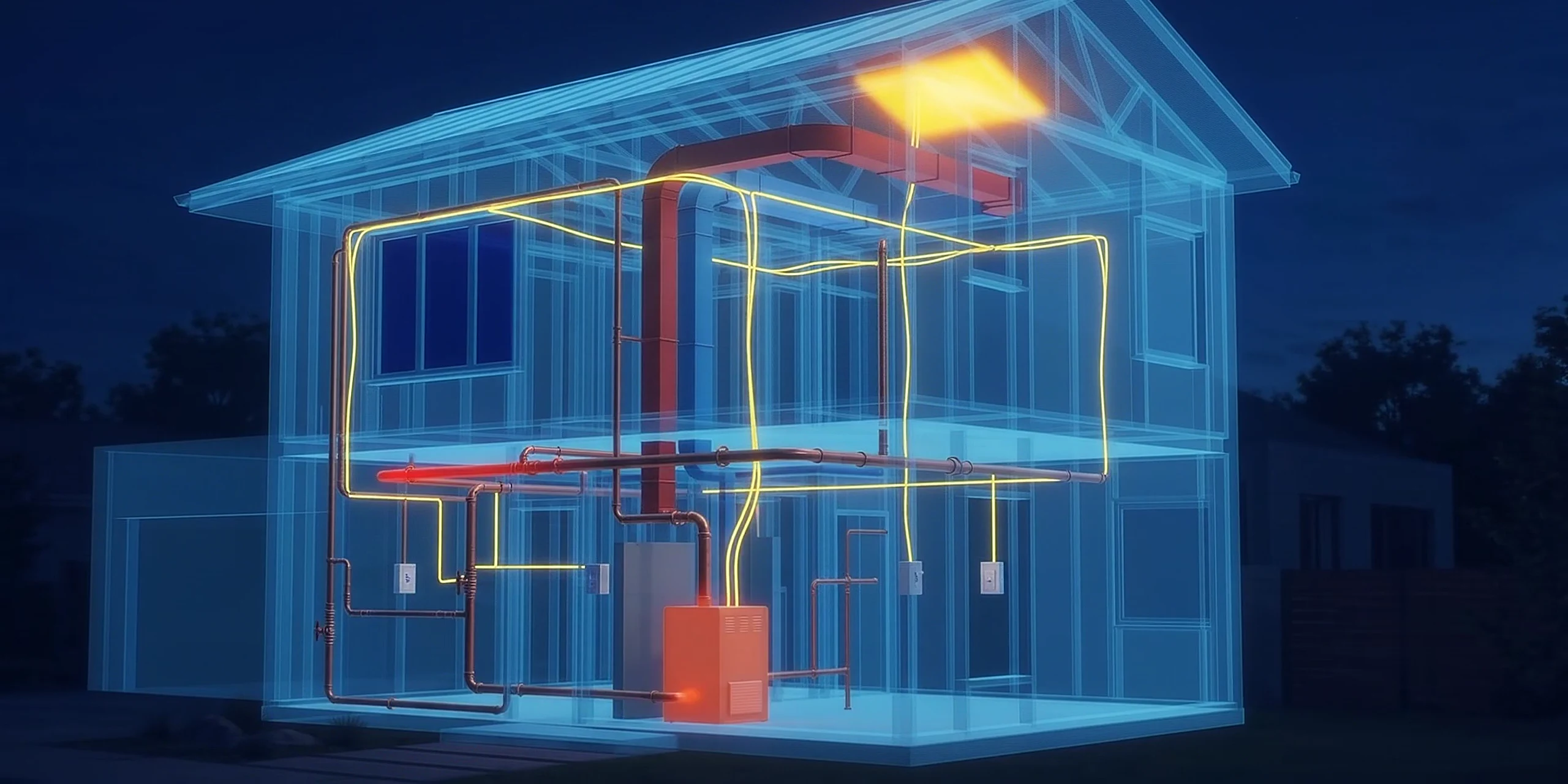 Visualised pipe repair inside the home