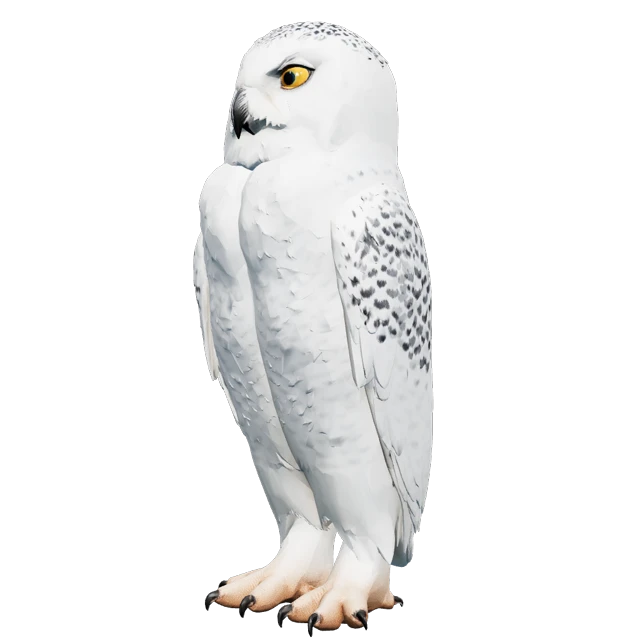 The Strix owl looking to one side
