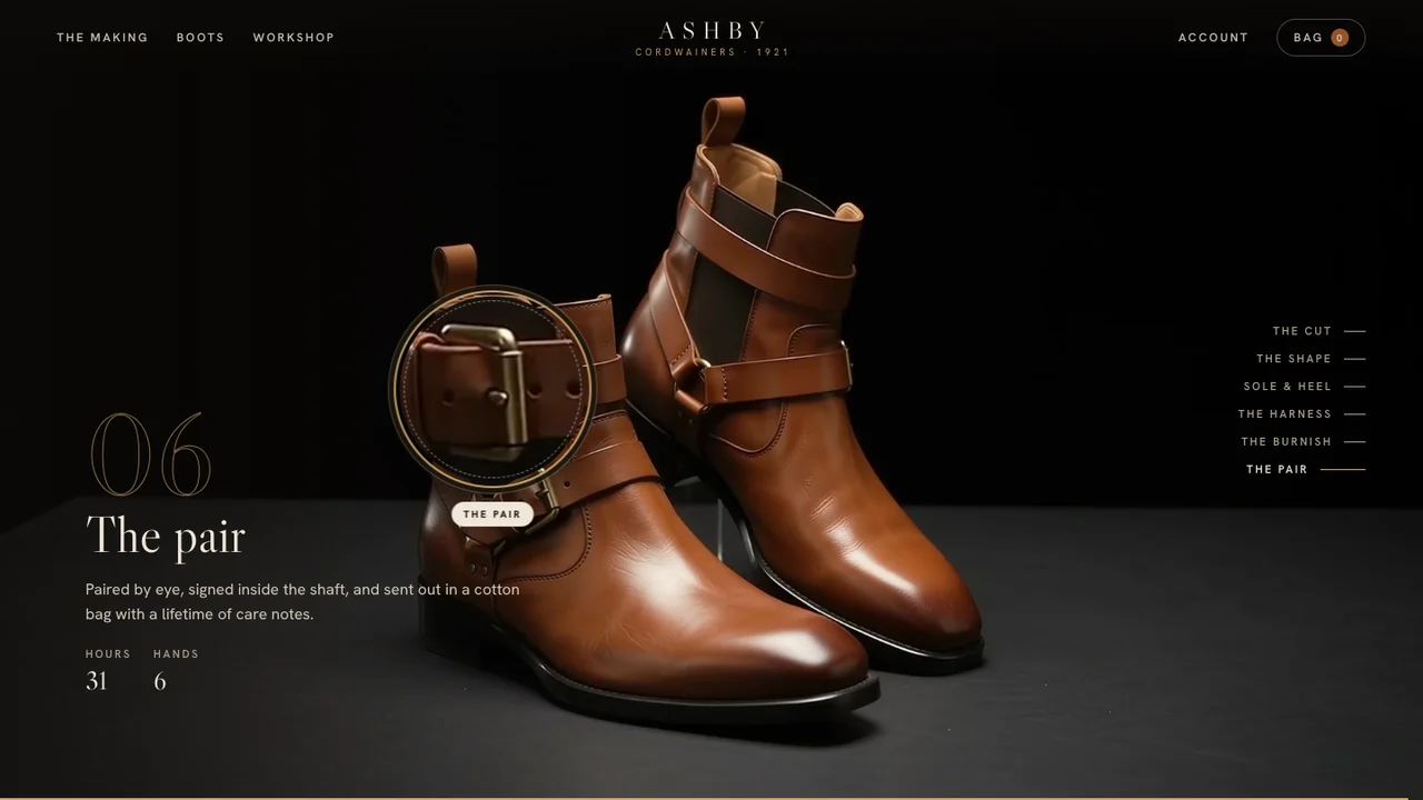 ASHBY website by Scrollhaus