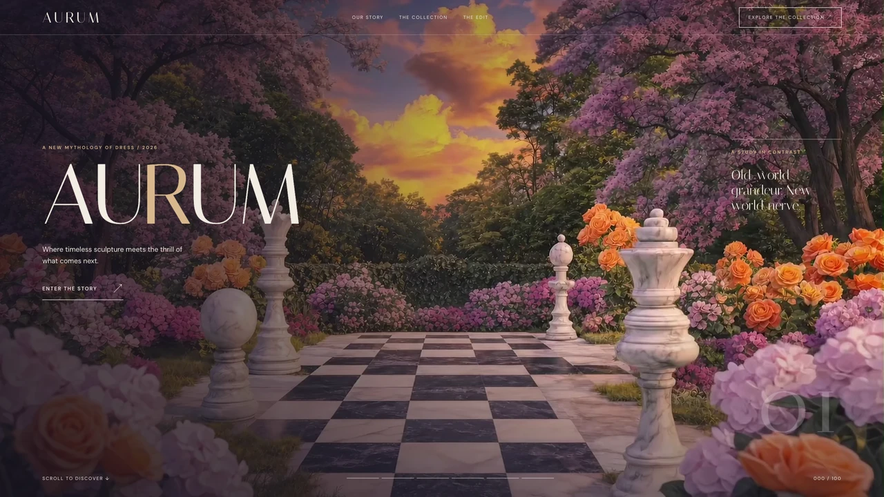 AURUM website by Scrollhaus