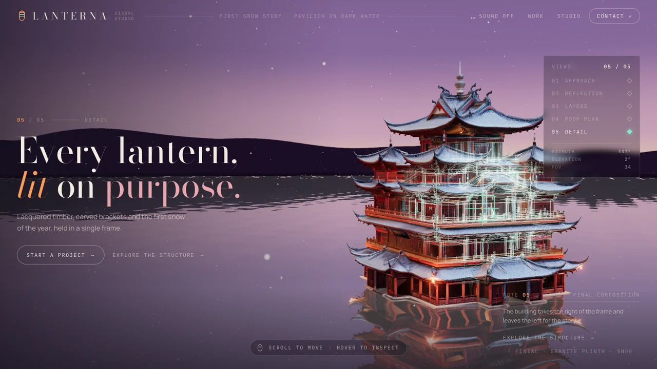 LANTERNA website by Scrollhaus