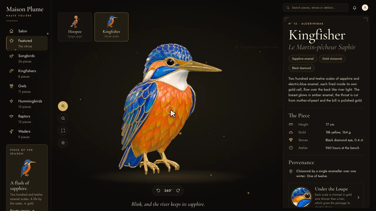 MAISON PLUME website by Scrollhaus