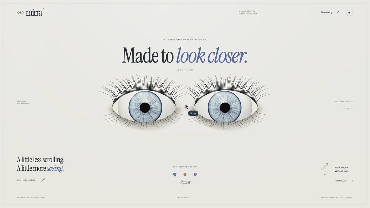 MIRRA website by Scrollhaus