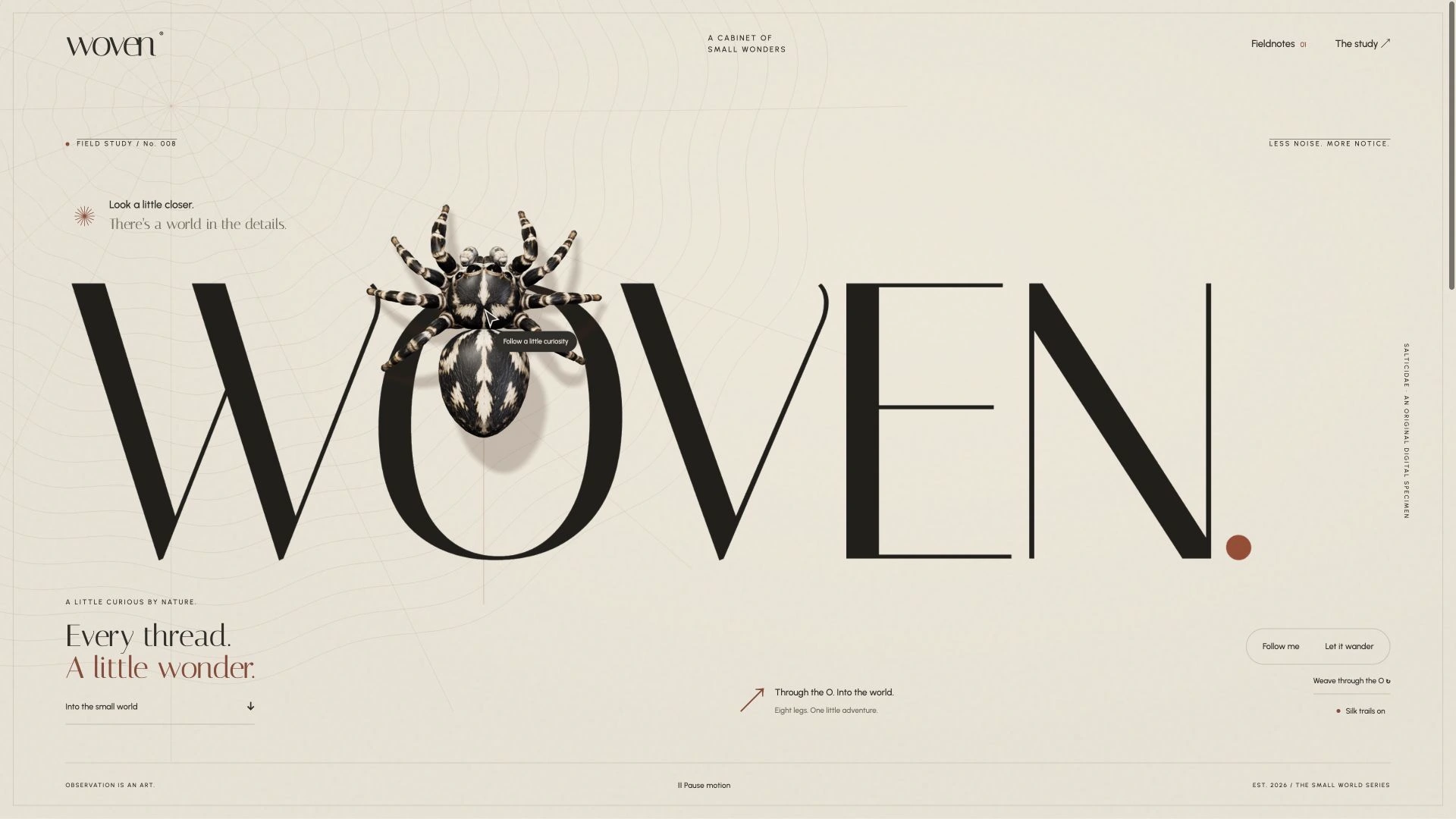 WOVEN website by Scrollhaus